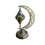 Turkiska Mosaik Handgjorda Österländsk Stil Bordslampa Hilal Nr3