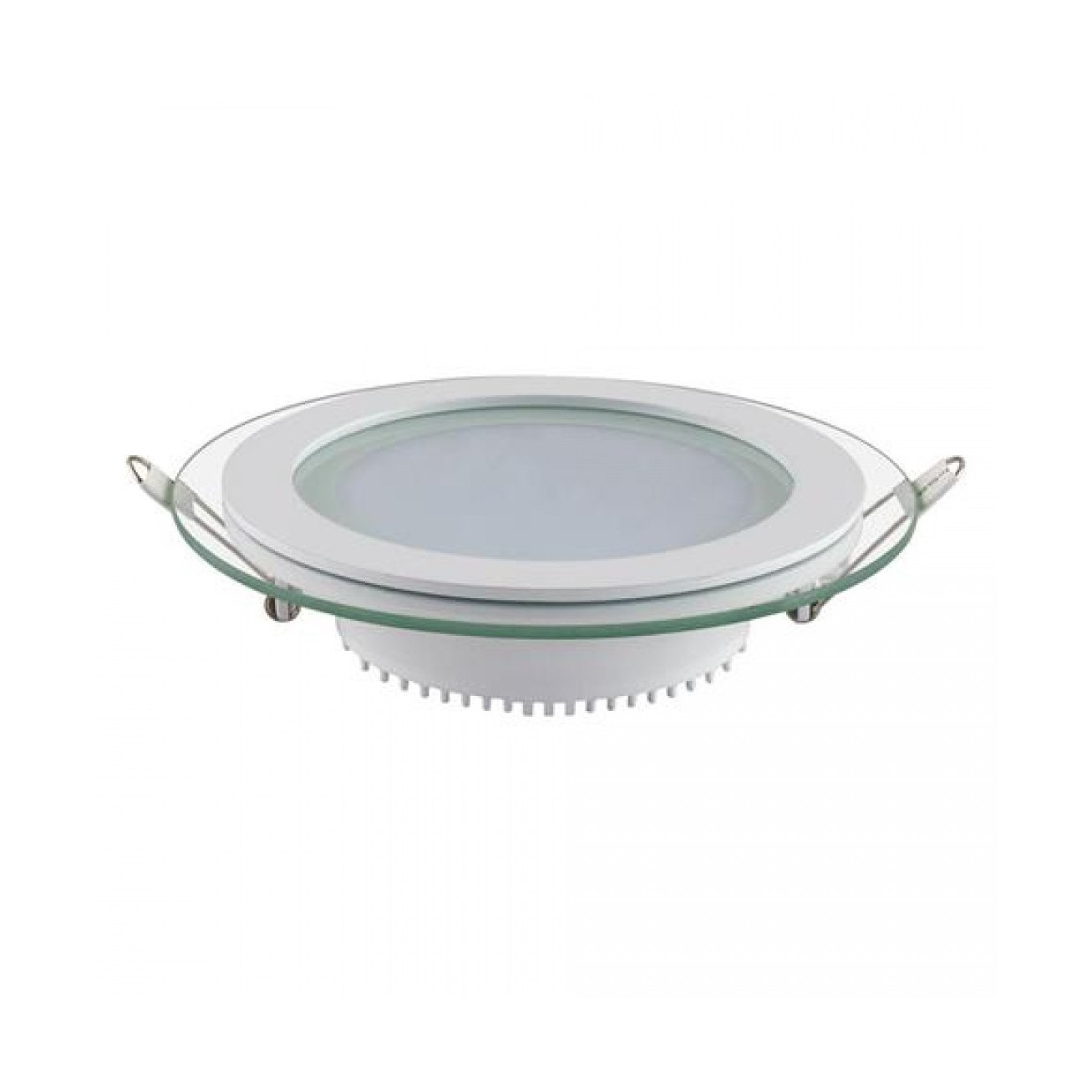 LED-SPOTLIGHT 12W GLAS DOWNLIGHT Ø125MM CLARA-12 Infälld LED downlight 12W