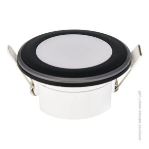 svart LED downlight 5W