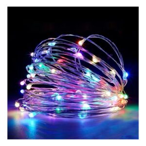 5 meter julljus färgglad LED batteridriven julbelysning