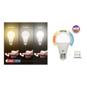 E27 LED lampa 3 färgtemperaturer – 12W