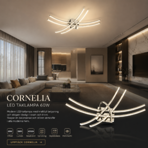 LED Taklampa 60W CORNELIA 4000K Stark Belysning